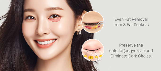 Under-eye Fat Repositioning in Korea at LABOM Plastic Surgery in Seoul