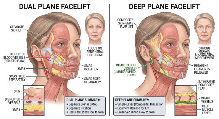 Deep Plane vs. Dual Plane Facelift: What’s the Difference?